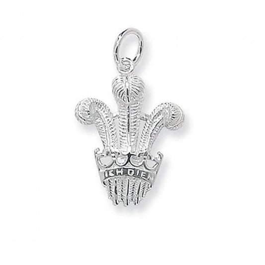 Acotis Silver Pendant Prince Of Wales 3 Feather G6254