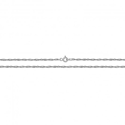 Acotis Silver Chain Rhodium Plated Singapore G1103rh