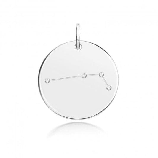 Acotis Silver Zodiac Rhodium Constellation Aries G61100