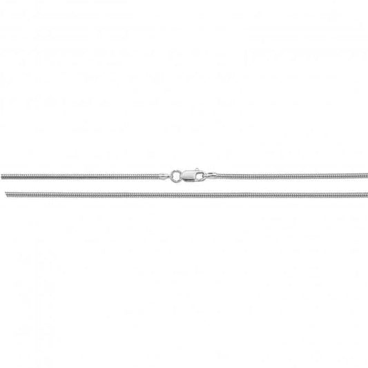 Acotis Silver Chain Round Snake G1052