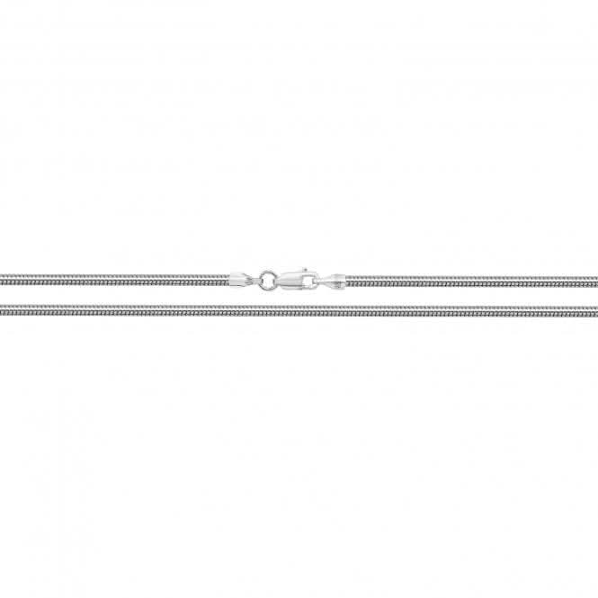 Acotis Silver Chain Round Snake G1053