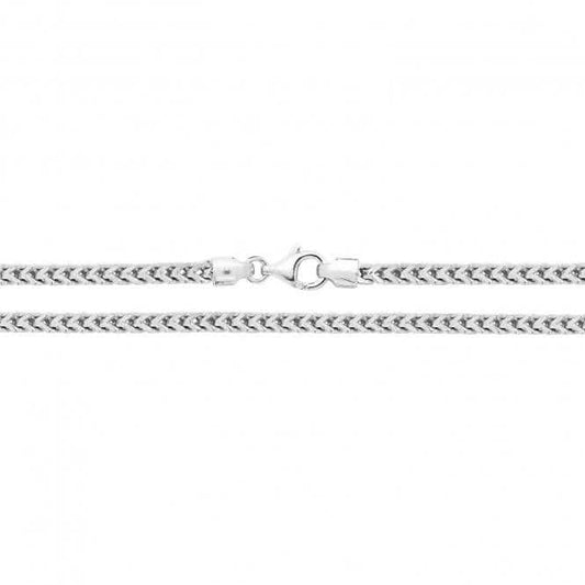 Acotis Silver Chain Square Rhodium G1322