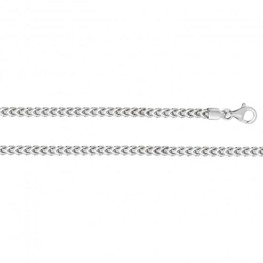 Acotis Silver Chain Square Rhodium G1323