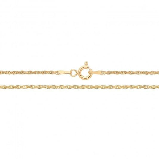 Acotis Silver Chain Yellow Gold Plated Pow G1220Y