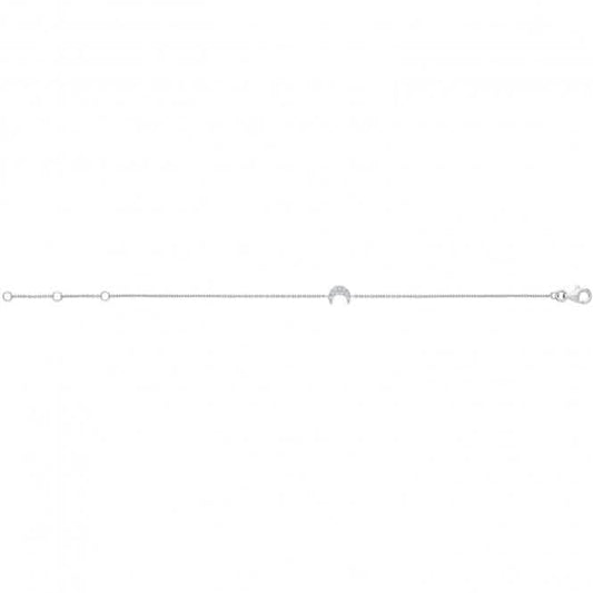 Acotis Silver Bracelet Moon with Zirconia Detailing G3359B