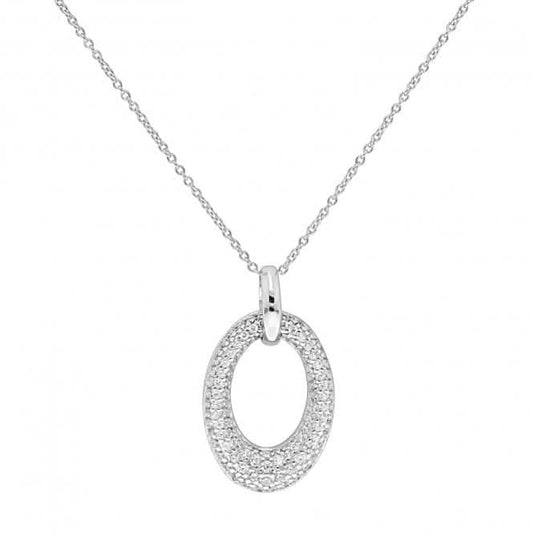 Acotis Silver Necklace Zirconia G3355