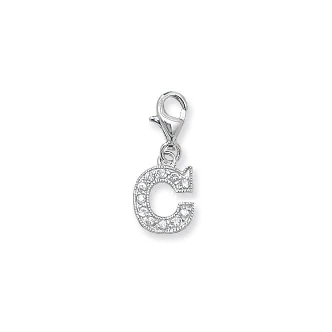 Acotis Silver Pendant Zirconia Initial G6282/C