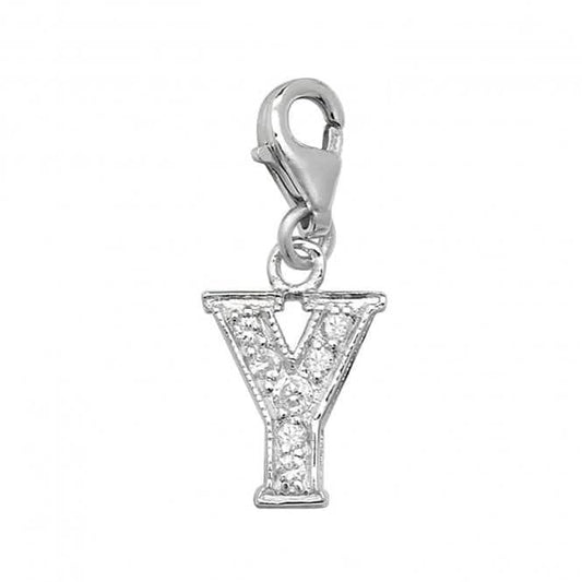 Acotis Silver Pendant Zirconia Initial G6282/Y