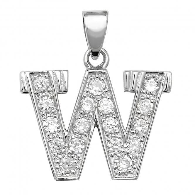 Acotis Silver Pendant Zirconia Initial G6125/W