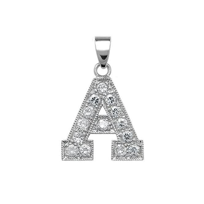 Acotis Silver Pendant Initial with Zirconia Accent G6126/A
