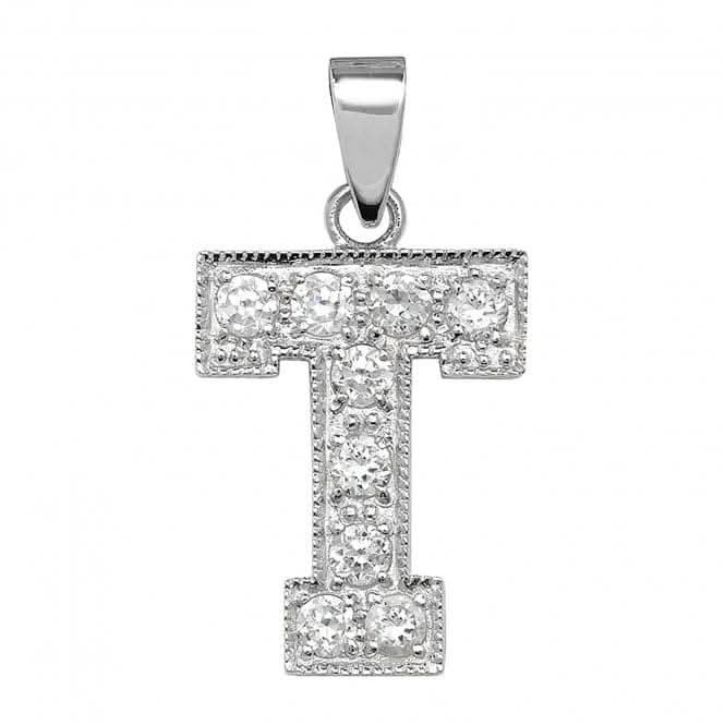 Acotis Silver Pendant Zirconia Initial G6126/T