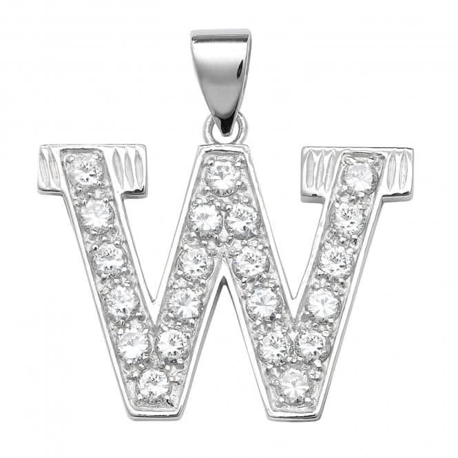 Acotis Silver Pendant Zirconia Set Initial G6127/W