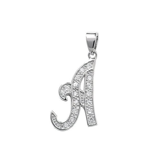Acotis Silver Pendant Initial with Zirconia Accent G6128/A