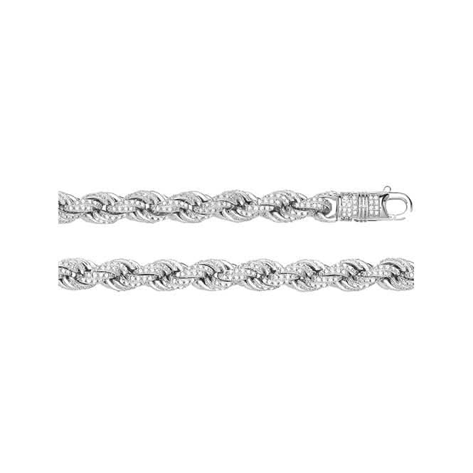 Acotis Silver Chain Zirconia Rope G1361