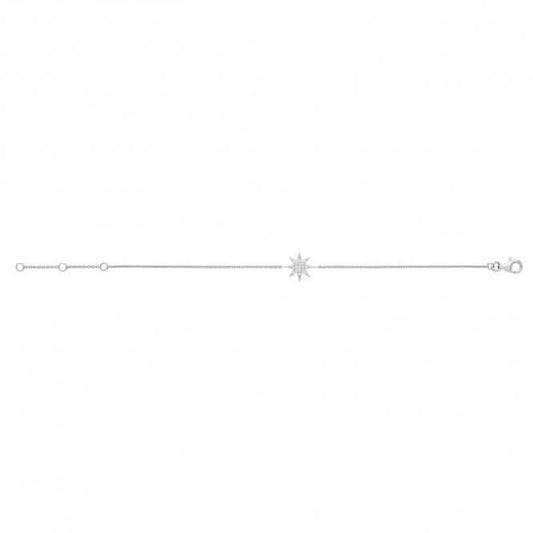 Acotis Silver Bracelet Zirconia Star G3360B