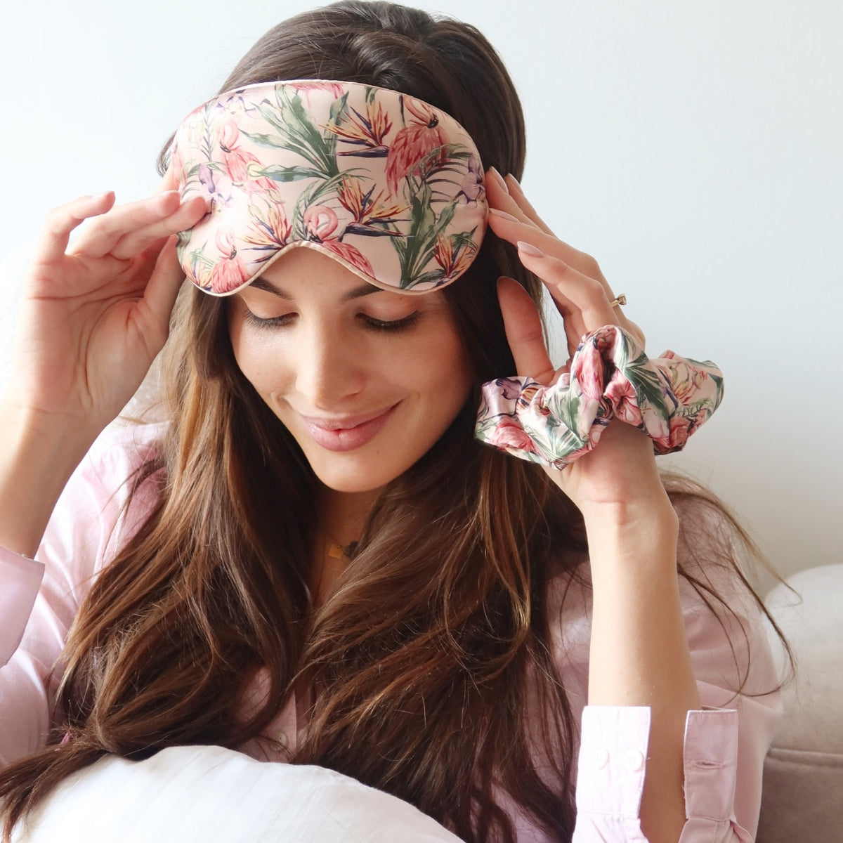 Cloud Satin Hair Scrunchie Set (set of 3) - Toadstool Paradise