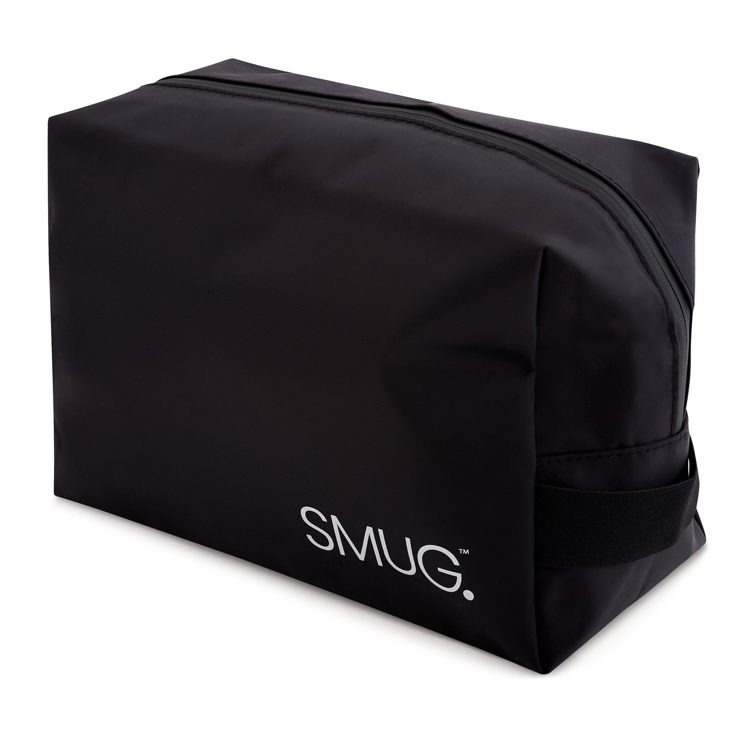 Contoured & Satin Sleep Mask Double Pack & Wash Bag Set- Black