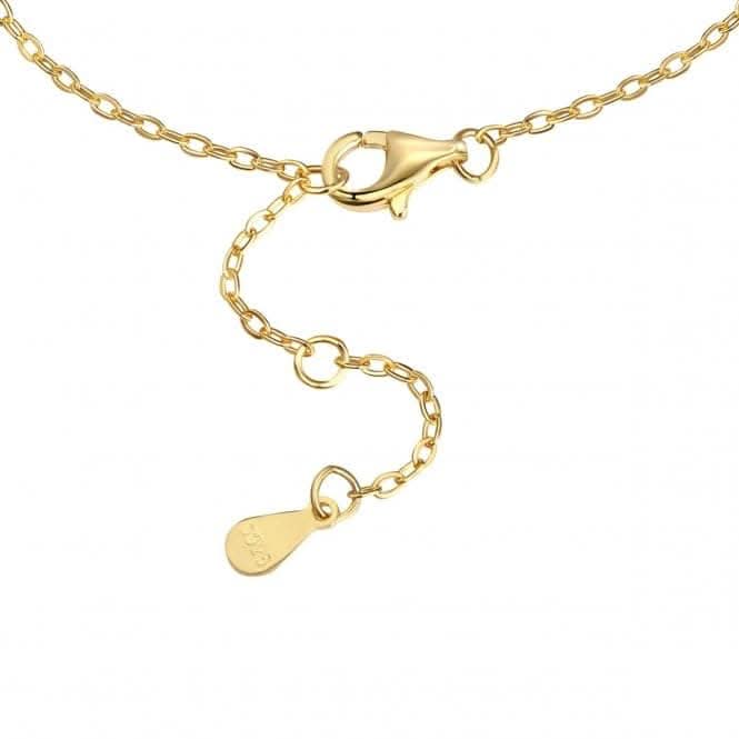 Sterling Silver Gold Plated Blue Evil Eye Bracelet ERLB054