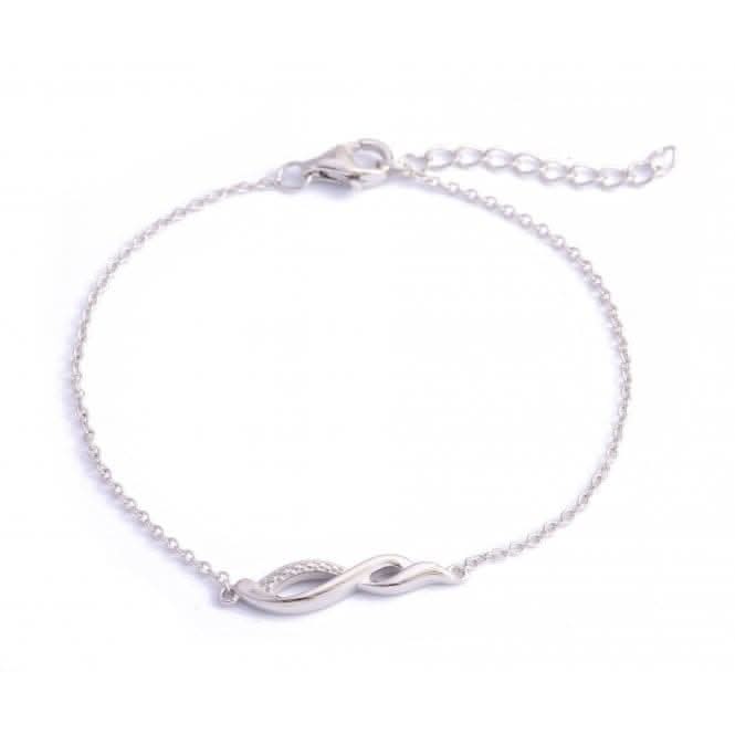 Sterling Silver Rhodium Plated Bracelet ERLB002