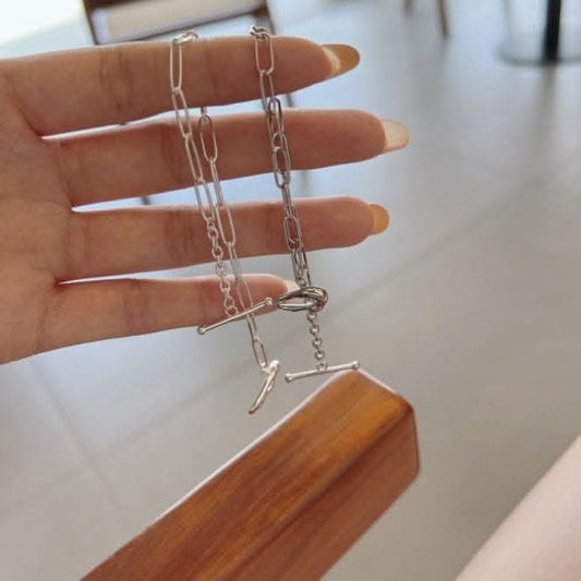 Sterling Silver Rhodium Plated Link Bracelet ERLB015