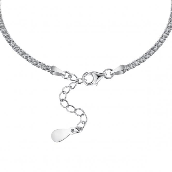 Sterling Silver Rhodium Plated Zirconia Bracelet ERLB038