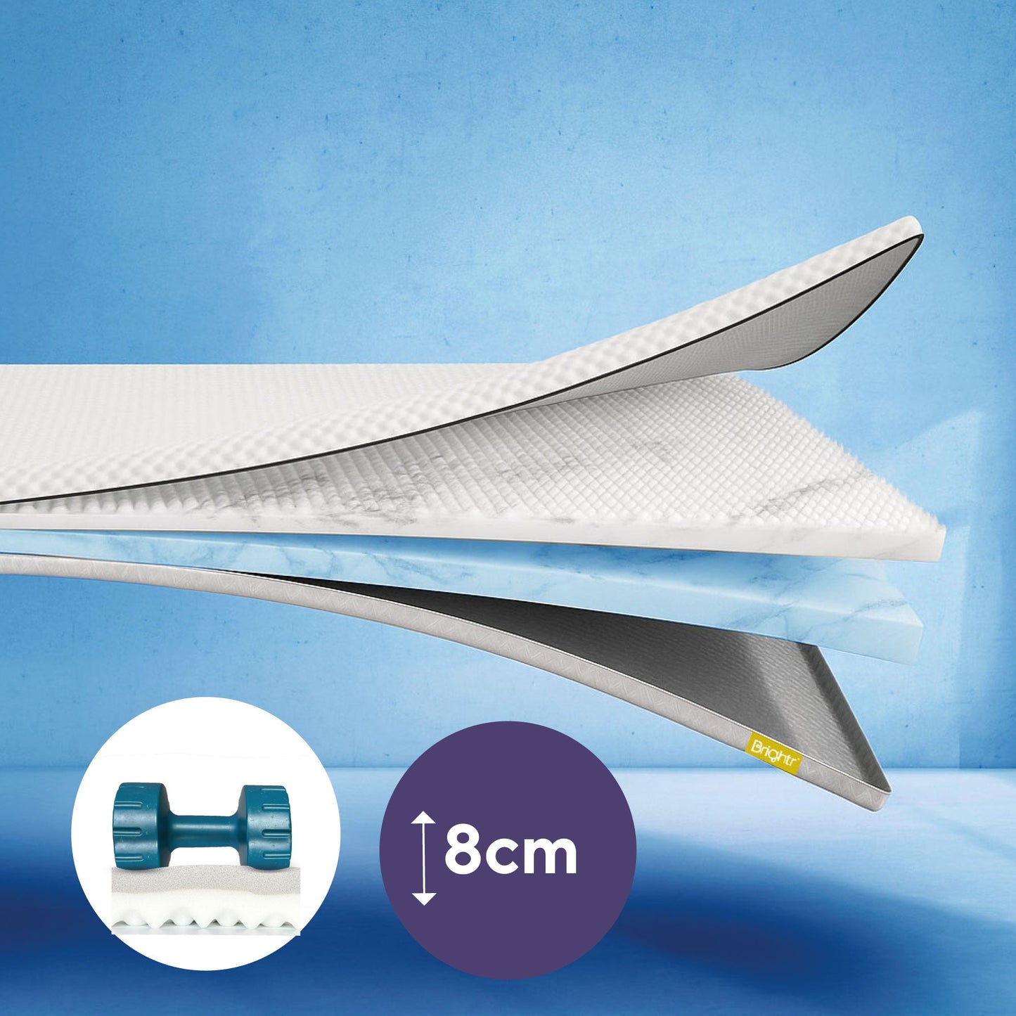 Brightr®  Titan Deluxe 2 in 1 Mattress Topper